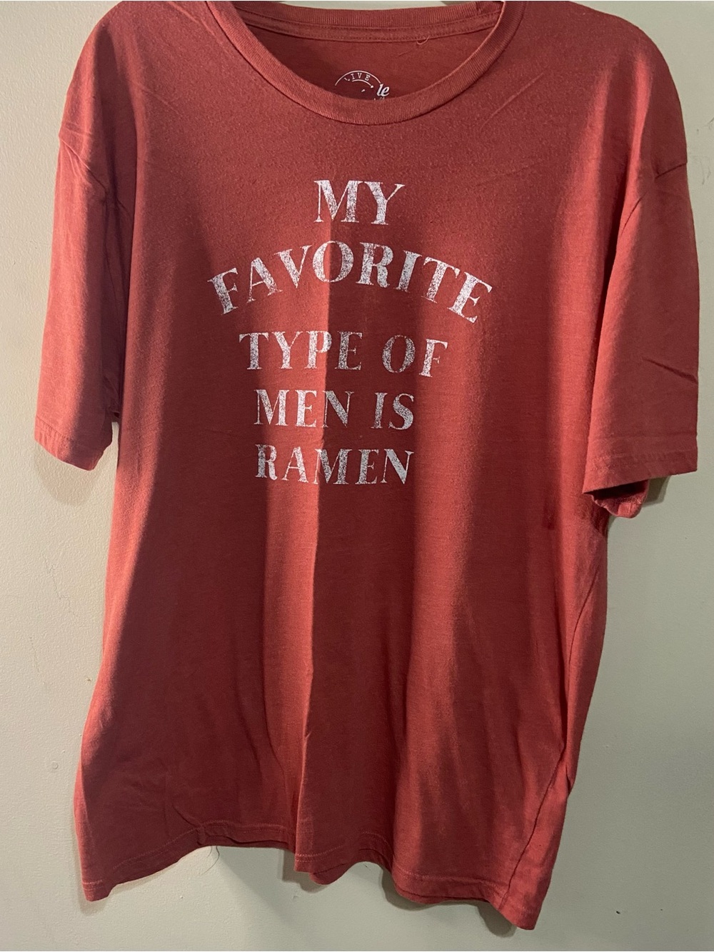 Women's Short Sleeve Statement Graphic Tee - My Favorite Type Of Men Is Ramen